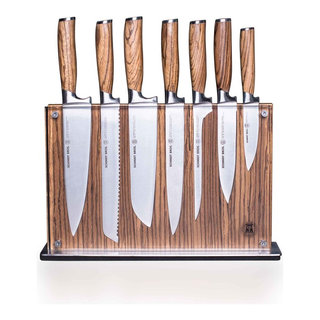 Schmidt Brothers Cutlery Zebra Wood Jumbo Steak Knives, Set of 4