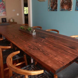 Reclaimed Oak Table - Table Tops And Bases