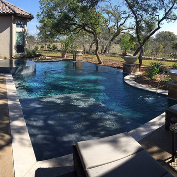 Geometric Shape Pool Spa