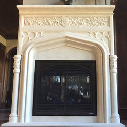 Mantel Collection: Abbey with Custom Frieze - Fireplace Mantels