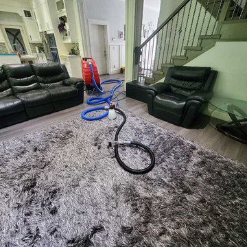 Modern Silver Sag Area Rug Steam Cleaning Located in Surrey BC Canada