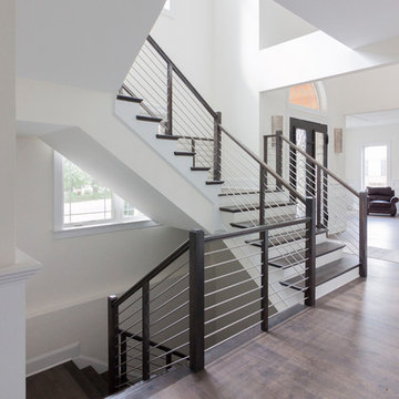 Project #50 | Geometric Staircase with Contrasting Tones