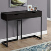 42" Brown And Black Frame Console Table