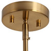 LNC 6-Light Polished Gold Candle Modern/Contemporary LED Indoor Chandelier