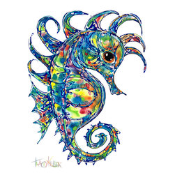 A Baby Seahorse Painting - Paintings
