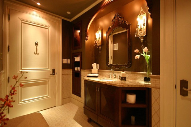 Traditional Powder Room by Stratton Design Group