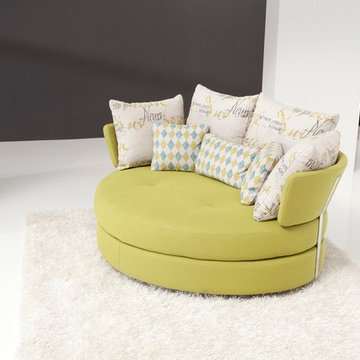 MyApple Swivel Lounge Love Seat Sofa by Famaliving California