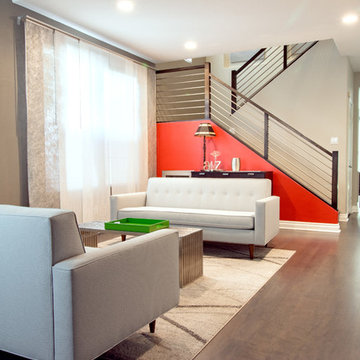 Open Loft with Feature Wall