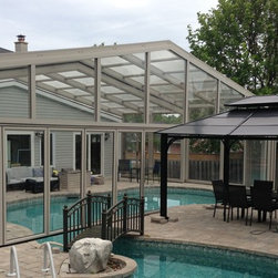 Retractable Pool Enclosure over House - Products