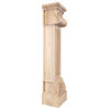 Acanthus Fluted Fireplace/Mantel Corbel W Shell Detail 8"x7"x36" Rubberwood