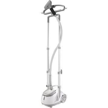 Professional Garment Steamer With Food Pedals, Silver