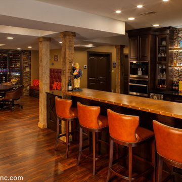 Basement Remodel with Theater, Bar, Wine Cellar, Kitchen