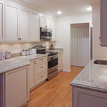 White Galley Kitchen