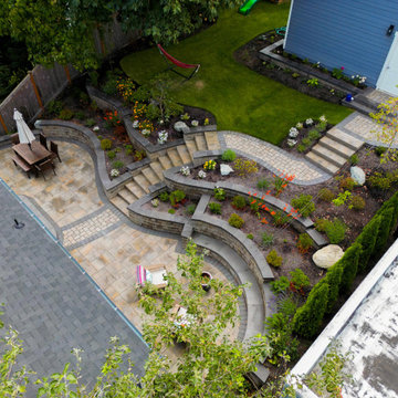 Sloped Backyard Relaxing Hideaway