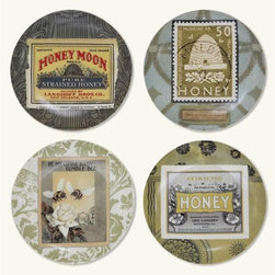 Beekeepers' Labels on Plates - Dinner Plates