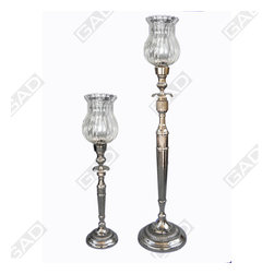 PILLAR GLASS CANDLE LAMPS - Candles & Candle Holders