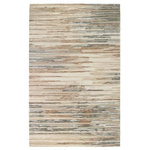 Company C - Birch Platinum Rug, 5' X 8' Area Rug - Hand tufted of pure wool and viscose, our Birch rug has an element of shimmer that captures the silvery layers of its namesake tree. Birch is a sophisticated neutral area rug with an organic striated look brought to life through high-low hand tufting.