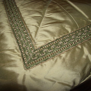 Master Bedroom with upholstered walls