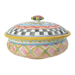 Piccadilly Lidded Bowlderole | MacKenzie-Childs - Serving And Salad Bowls