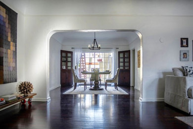 Transitional dining room photo in Los Angeles