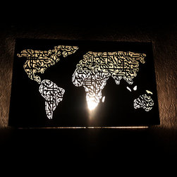 worldmap wall lamp - Products