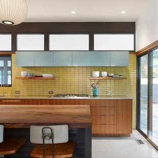 75 Beautiful Terrazzo Floor Kitchen With Stainless Steel