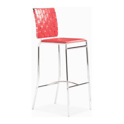Criss Cross Modern Stool By Zuo Modern - Bar Stools And Counter Stools