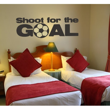Shoot for the Goal Wall Decal, 22", Forest Green