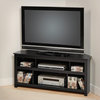 Prepac Vasari Flat Panel Plasma / LCD Corner TV Stand in Black