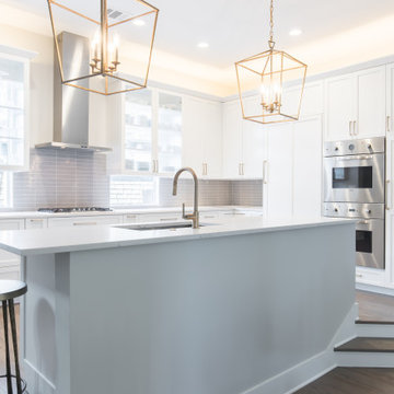 Renowned Cabinetry Island with Cambria Countertop
