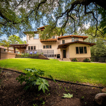 Great Oaks Austin Composite Deck with Custom Corten Screening