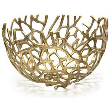 Willow Bowl, Raw Gold, Large