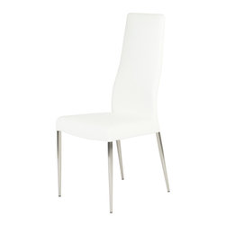 Althea Upholstered Dining Chair | White - Armchairs And Accent Chairs