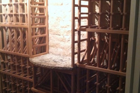 Bar addition with wine cellar