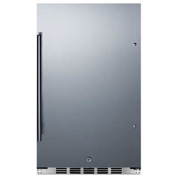 Summit FF195H34CSS 19"W 3.13 Cu. Ft. Compact Refrigerator - Stainless Steel