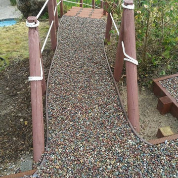 Keystone steps with Jelly Bean pebble