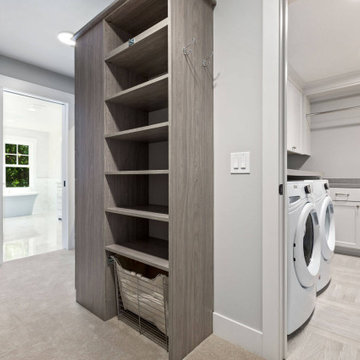 Laundry Room with Full Storage Function