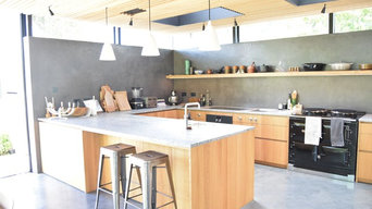 Contemporary kitchen worktops in Silver Cloud Granite