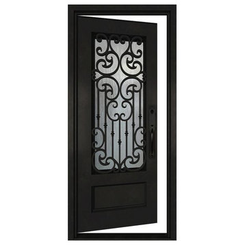 Iron Front Door: ID07, 37 1/4 X 81 X 6, Righthand Swing