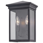 Artcraft - Gable Ac8161Bk Outdoor Light - Backed By Our Industry Leading 25 Year Warranty On Corrosion & 5 Years Against Paint Defects The In.Gable Collectionin. Of Exterior Lanterns Is Neat And Transitional. Its Finish Is Black And The Glass Is Clear. Multiple Sizes Available Including A Post Head.