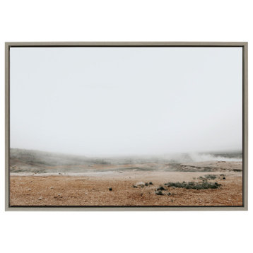 Sylvie Fogged Landscape Framed Canvas by Alicia Abla, Gray 23x33