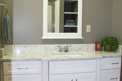 Inspiration for a transitional bathroom remodel in Cleveland