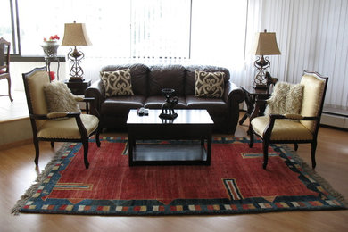 Living room - eclectic living room idea in Vancouver