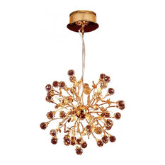 Golden Globe Crystal Chandelier