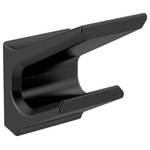 Delta - Delta Pivotal Double Robe Hook, Matte Black, 79936-BL - The confident slant of the Pivotal Bath Collection makes it a striking addition to a bathroom�s contemporary geometry for a look that makes a statement. Complete the look of your bath with this Pivotal Double Robe Hook. Delta makes installation a breeze for the weekend DIYer by including all mounting hardware and easy-to-understand installation instructions.  Matte Black makes a statement in your space, cultivating a sophisticated air and coordinating flawlessly with most other fixtures and accents. With bright tones, Matte Black is undeniably modern with a strong contrast, but it can complement traditional or transitional spaces just as well when paired against warm neutrals for a rustic feel akin to cast iron.You can install with confidence, knowing that Delta backs its bath hardware with a Lifetime Limited Warranty.