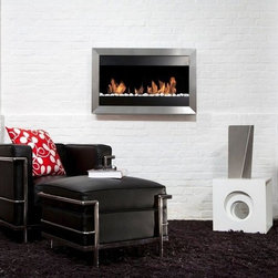Bio-Blaze SQUARE Small-2 35''x 22'' Bio-Ethanol Fireplace With 2 Burners BB-SQS2 - Home Decor