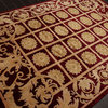 Burgundy Beige Color Tibetan Rug, 5'11"x8'7"