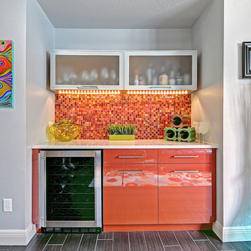 Bright and Colorful Kitchen and Living Space