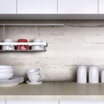 Florim USA Charleston White Wood Look Porcelain Flooring Wall Tile