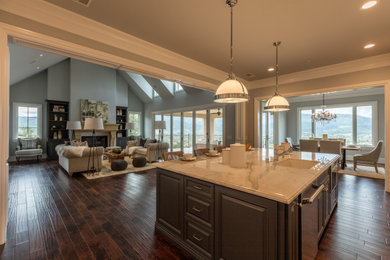 Inspiration for a contemporary family room remodel in San Francisco